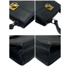 Celine Handbag Leather Gold Hardware Mini Vintage Black — view 2