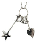 Christian Dior Necklace Vintage Logo Star Heart