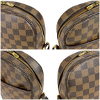 Louis Vuitton Ipanema PM Shoulder Bag Damier Leather Ebene Brown — view 6