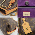 Louis Vuitton Carryall BB Monogram Shoulder Bag Brown Gdhardware — view 9