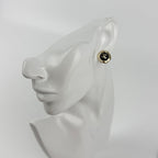 Chanel CC Logo Earrings Gold Vintage — view 3