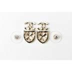 Chanel CC Mark Clover Motif Rhinestone — view 3