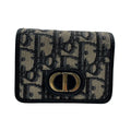 Dior Compact Montaigne 30 Trifold Wallet Navy