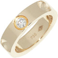Louis Vuitton 18K Yellow Gold Diamond 1 P Petite Burg Empreinte Ring