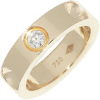Louis Vuitton 18K Yellow Gold Diamond 1 P Petite Burg Empreinte Ring