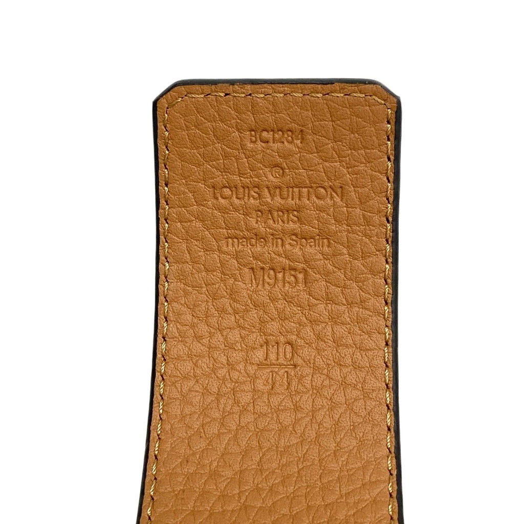 Louis Vuitton Belt Taurillon LV Initial 40 Reversible Brown Noir — view 2