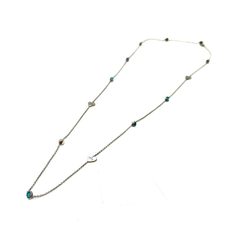 Gucci Necklace Blue Topaz Heart in SV 925 Silver — view 2