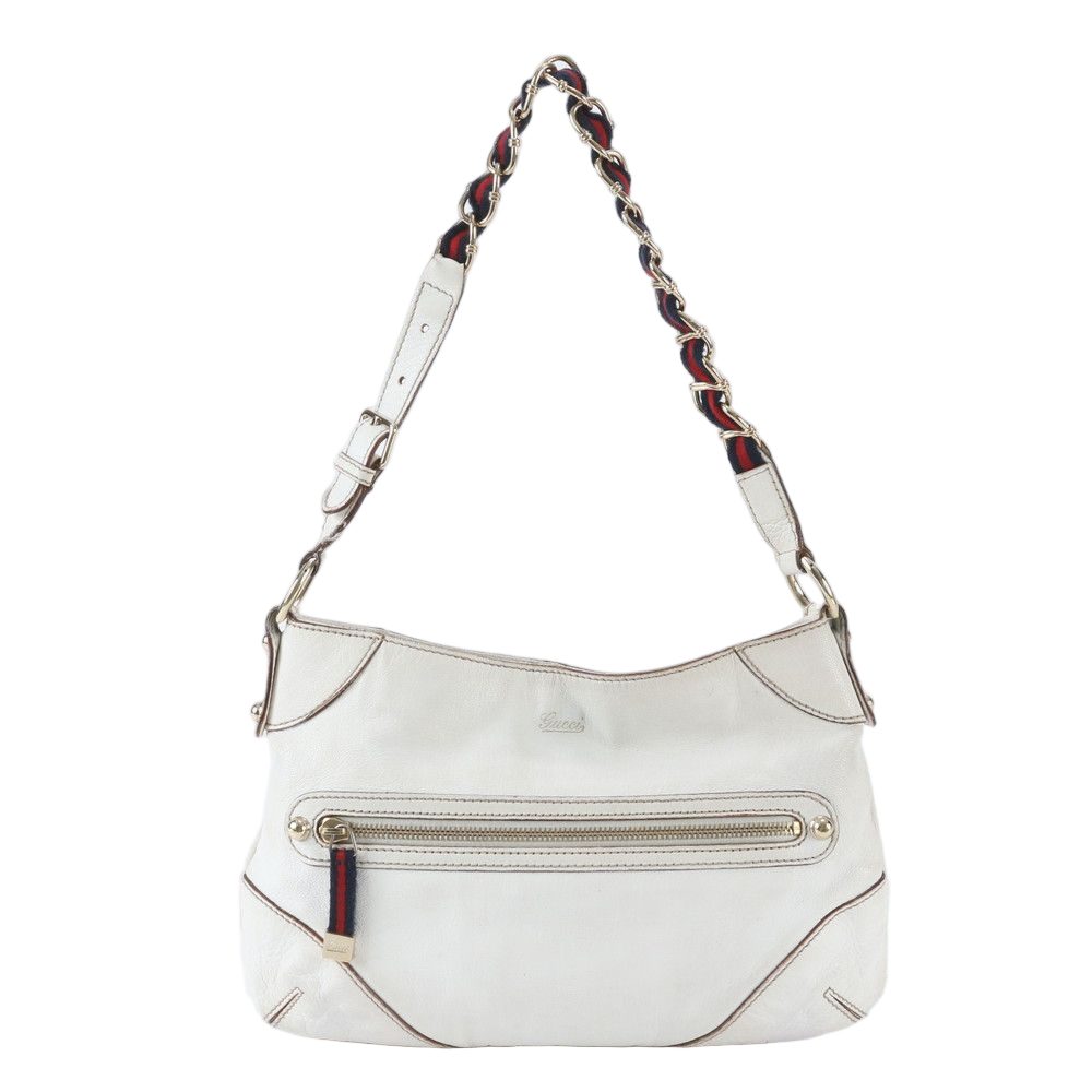 Gucci Sherry Line Leather Chain Shoulder Bag Tote