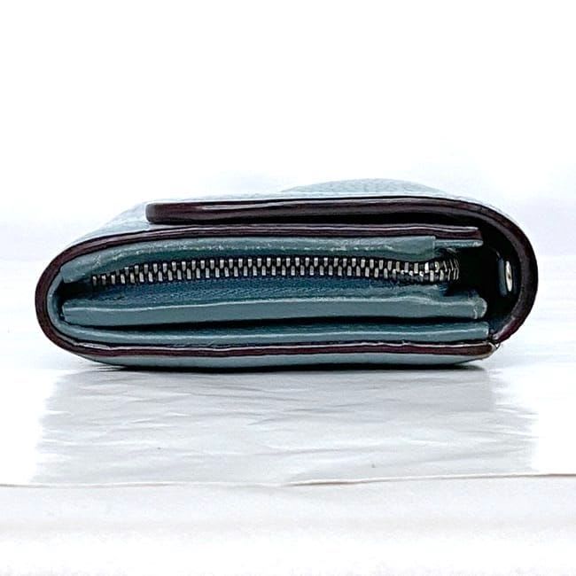 Christian Dior Foldable Long Wallet Light Blue — view 3