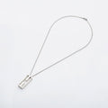 Hermes Necklace Logo Silver