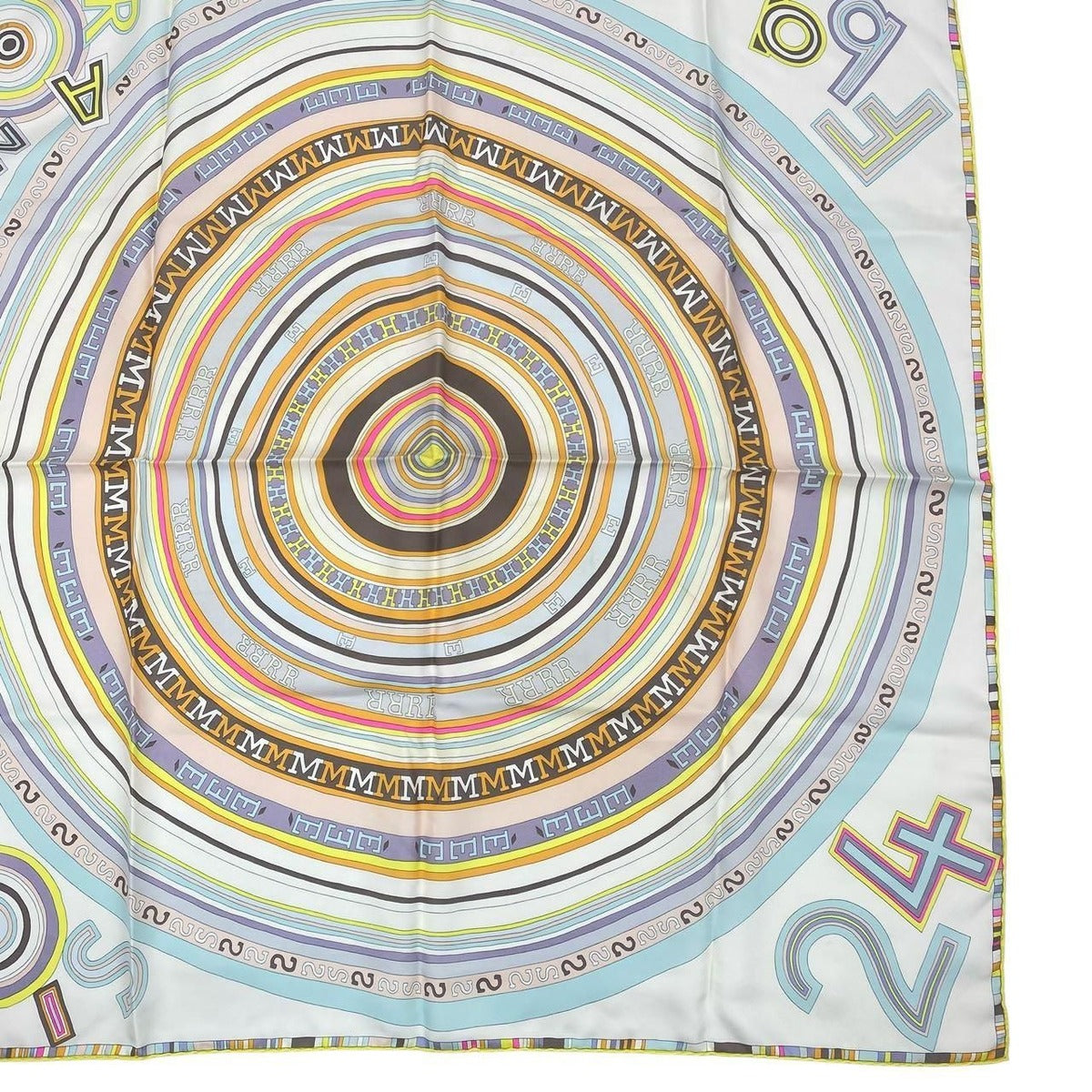 Hermes Scarf Silk Carre 90 France Paris 24 Fbg Multicolor — view 5