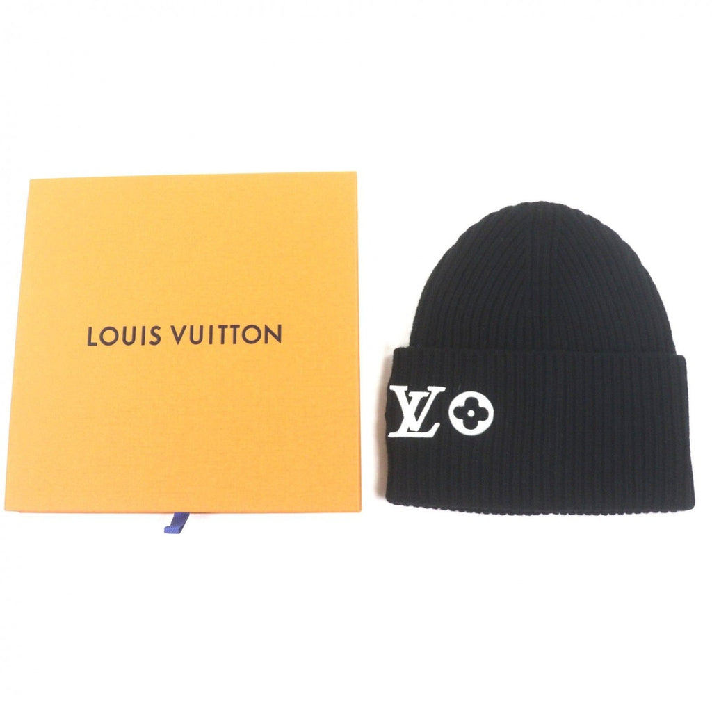 Louis Vuitton Beanie LV Headline Wool Hat Knit Cap Black — view 2