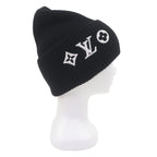Louis Vuitton Beanie LV Headline Wool Hat Knit Cap Black — view 6