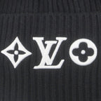 Louis Vuitton Beanie LV Headline Wool Hat Knit Cap Black — view 8