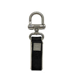 Chanel Key Ring Black Gray Silver
