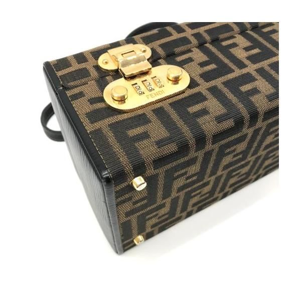 Fendi Zucca Trunk Vanity 2-Way Hand Bag Brown — view 5