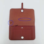 Hermes Dogon GM Rouge Ash Silver Hardware Togo E-engraved Leather Long — view 6