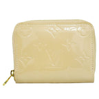 Louis Vuitton Zippy Coin Purse Vernis Leather Case Rose