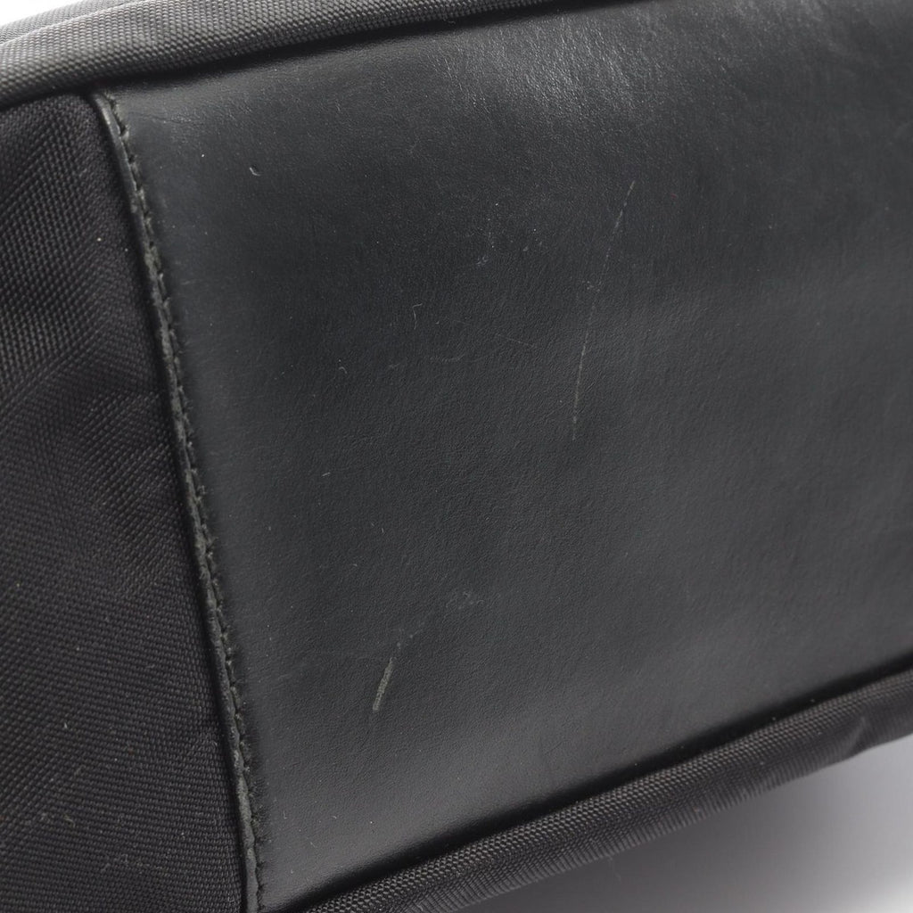 Gucci Shoulder Bag Bamboo 000 Black Canvas Leather 2-Way — view 7