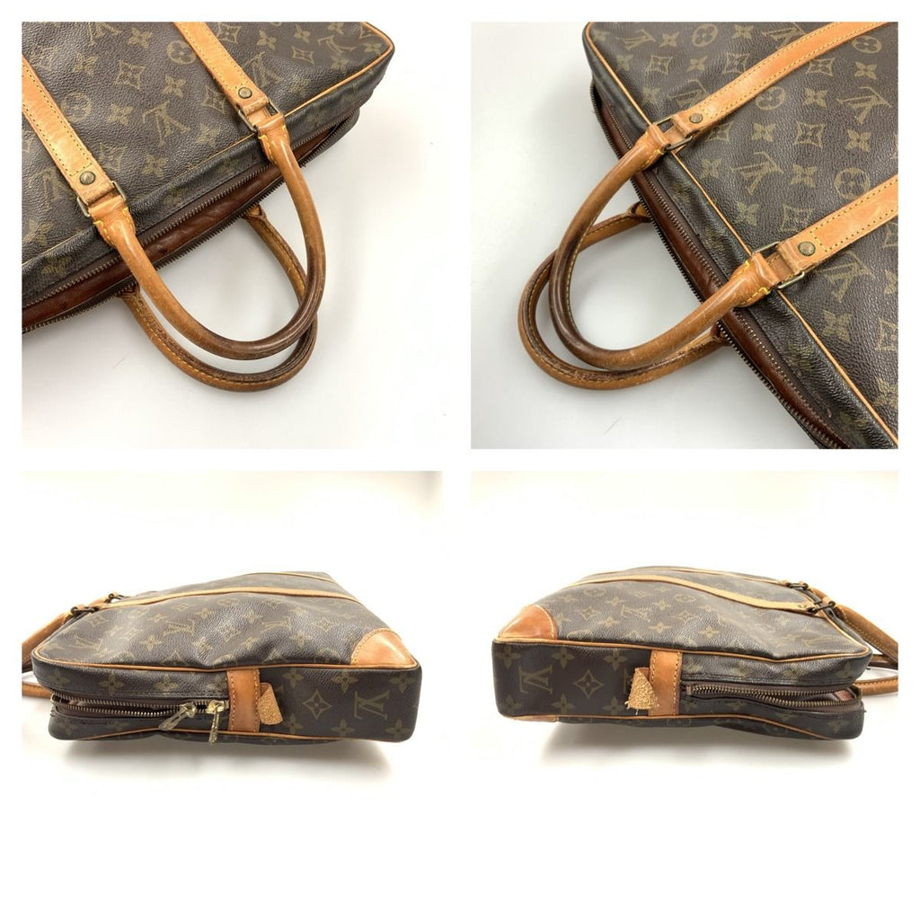 Louis Vuitton Monogram Porte Document Voyage Business Bag Brown — view 4