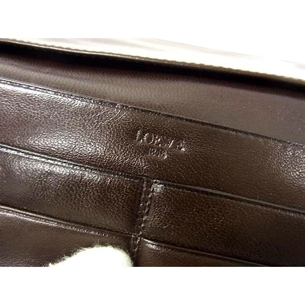 Loewe Wallet Anagram Dark Brown Leather Bifold Long — view 3