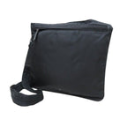 Prada Shoulder Bag Triangle Logo Black Nylon Leather — view 3
