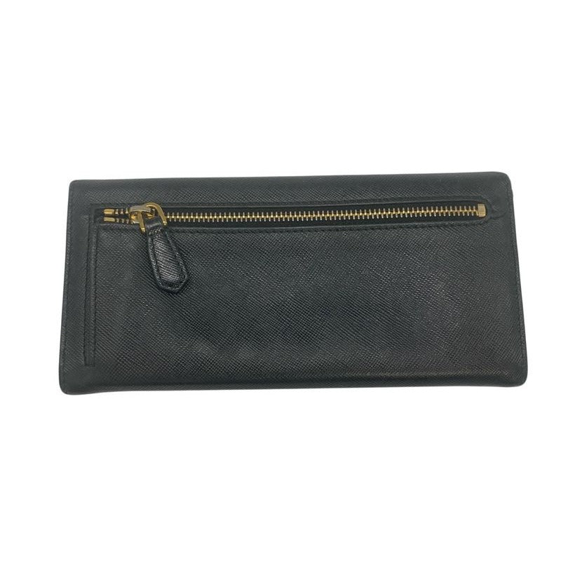 Prada Bifold Long Wallet 1 M1132 Saffiano Leather Ribbon Nero Black 2589 — view 2