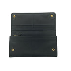Prada Bifold Long Wallet 1 M1132 Saffiano Leather Ribbon Nero Black 2589 — view 9