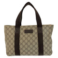 Gucci Beige Brown GG Supreme Canvas Tote