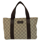 Gucci Beige Brown GG Supreme Canvas Tote