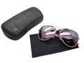 Chanel Teardrop Sunglasses CC Logo Chain Temple Mirror Lens Eyewear