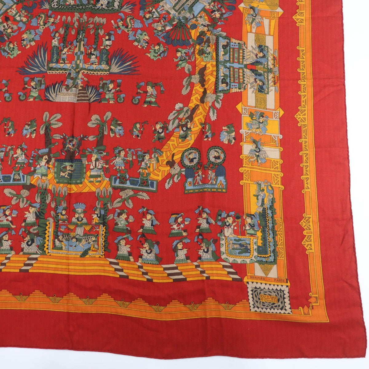 Hermes Carre Astres Et Soleils Celestial Bodies and the Sun Cashmere — view 4