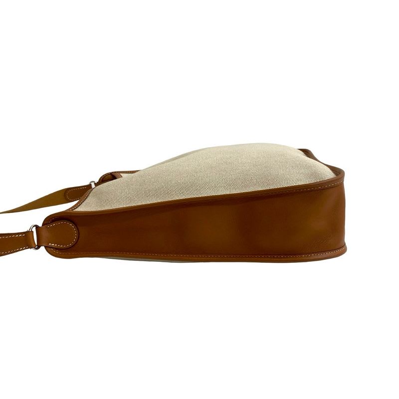 Hermes Vespa PM Toile Ash Buffalo Leather