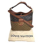 Louis Vuitton Monogram Reverse Shoulder Bag Hobo Dauphine MM
