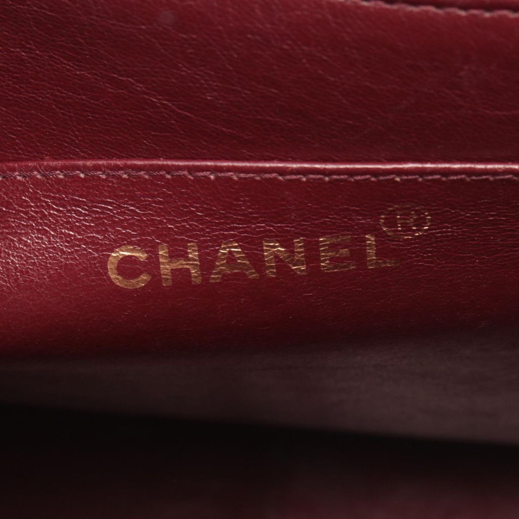 Chanel Shoulder Bag Bias Stitch CC Logo Black Lambskin — view 4