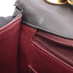 Chanel Shoulder Bag Bias Stitch CC Logo Black Lambskin — view 7