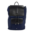 Dior Homme Be Motion Leather Nylon Navy Black Backpack Silver