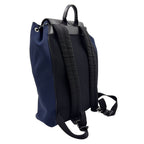 Dior Homme Be Motion Leather Nylon Navy Black Backpack Silver — view 2