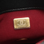 Chanel Shoulder Bag Quilted Black Calf Small Flap Chain — view 5