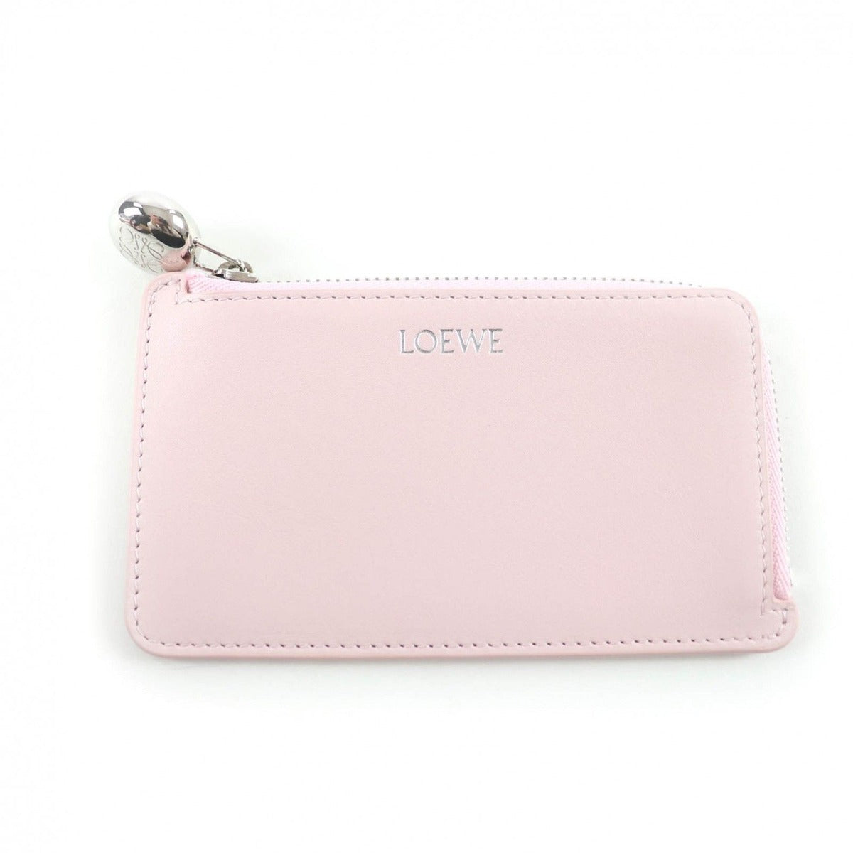 Loewe Pebble Coin Card Holder Shiny Napa Cafe Blossom Anagram Zip