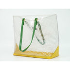 Louis Vuitton LV Cabas Brazil Monogram Vinyl Leather Shoulder Bag Tote Clear — view 2
