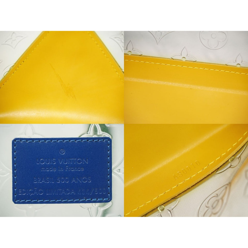 Louis Vuitton LV Cabas Brazil Monogram Vinyl Leather Shoulder Bag Tote Clear — view 9