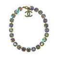 Chanel Super Vintage CC Logo Anklet Aurora Last Gold Plated Bracelet 95
