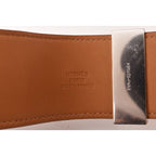 Hermes Bangle Bracelet Medor Collierd Chien Leather Orange Silver — view 6