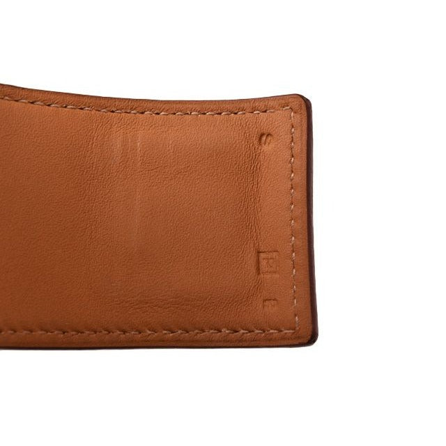 Hermes Bangle Bracelet Medor Collierd Chien Leather Orange Silver — view 7