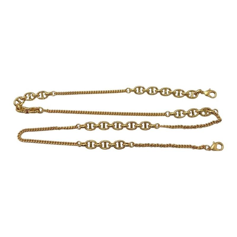 Christian Dior Chain Heart Pouch S5097 Unid Calfskin Pink — view 7