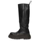 Bottega Veneta Tire Side Zip Long Leather Boots 38