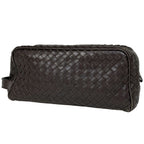 Bottega Veneta Intrecciato Second Bag Handbag Leather Brown