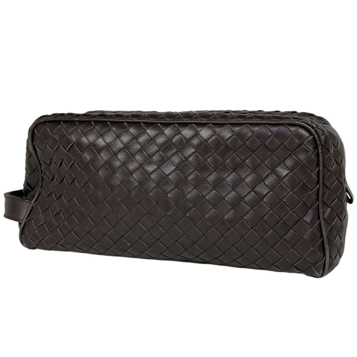 Bottega Veneta Intrecciato Second Bag Handbag Leather Brown