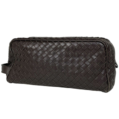 Bottega Veneta Intrecciato Second Bag Handbag Leather Brown
